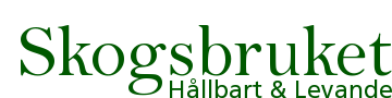 Skogsbrukets logotype – Hållbart och levande skogsbruk
